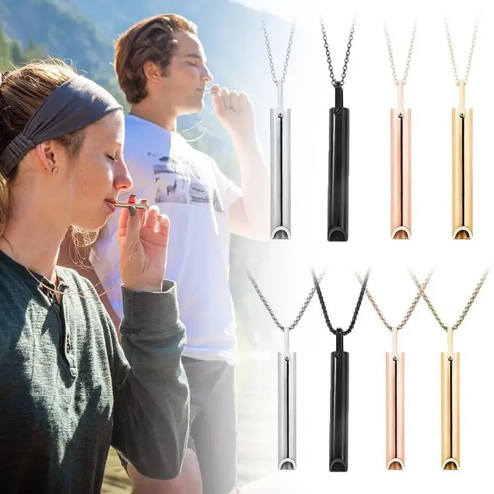 Vaping Goods - Collier sifflet en acier inoxydable pour