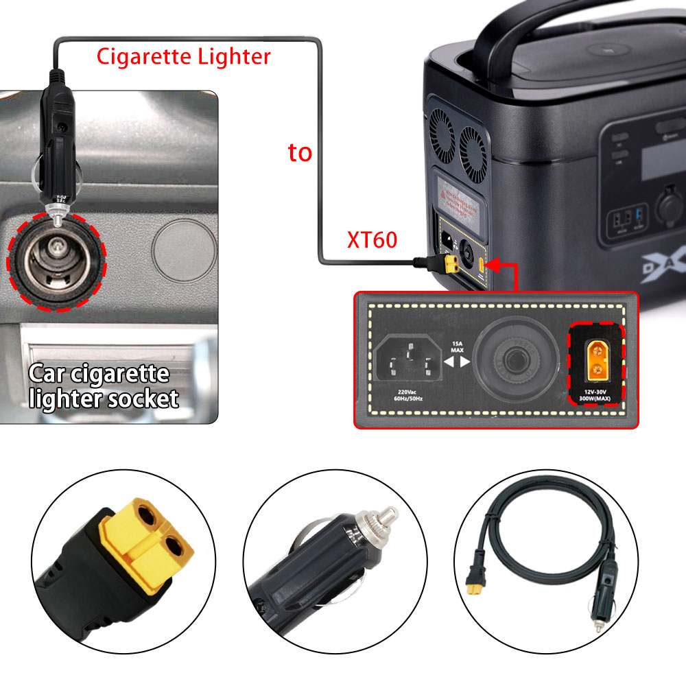 Allume-cigare de voiture XT60  - Accessories Experts Vape avis et prix